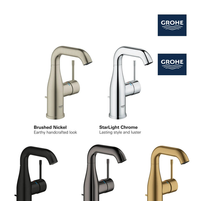 GROHE - Essence New  Single Hole Single-Handle M-Size Bathroom Faucet 4.5 L/min (1.2 gpm)