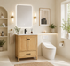 Rose- 30" x 18" Antique Oak , Solid Wood Floor Standing Modern Bathroom Vanity ( PRE-ORDER NOW , ETA: 2026-06-10) - Construction Commodities Supply Inc.