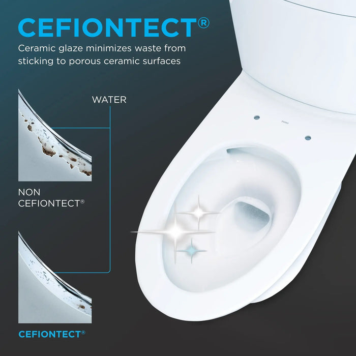 TOTO - Aquia IV, Tow piece Elongated Dual Flush Universal Height Skirted Toilet With Soft Close Seat ** PICK UP IN STORE ONLY ** - Construction Commodities Supply Inc.