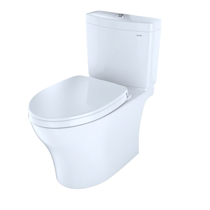 TOTO - Aquia IV, Tow piece Elongated Dual Flush Universal Height Skirted Toilet With Soft Close Seat ** PICK UP IN STORE ONLY ** - Construction Commodities Supply Inc.