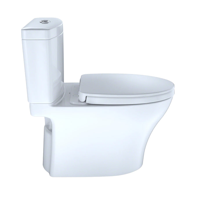 TOTO - Aquia IV, Tow piece Elongated Dual Flush Universal Height Skirted Toilet With Soft Close Seat ** PICK UP IN STORE ONLY ** - Construction Commodities Supply Inc.