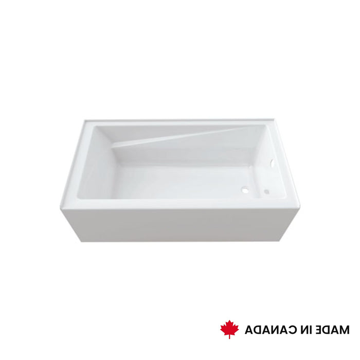 NEPTUNE- Azea 32 x 60 IFS AFR Acrylic Alcove Left-Hand Drain Bathtub in White ** PICK UP IN STORE ONLY **