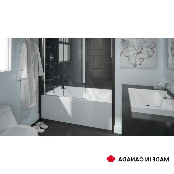 NEPTUNE- Azea 32 x 60 IFS AFR Acrylic Alcove Left-Hand Drain Bathtub in White ** PICK UP IN STORE ONLY **