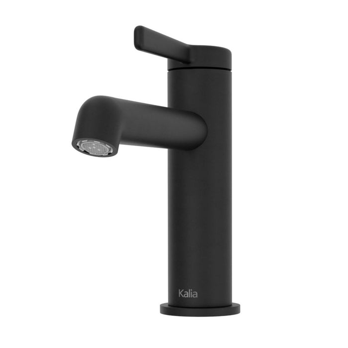 KALIA- ELVA Single hole lavatory faucet with push drain and overflow (4 colors available)