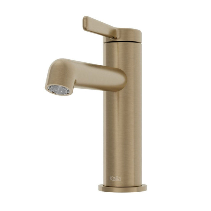 KALIA- ELVA Single hole lavatory faucet with push drain and overflow (4 colors available)