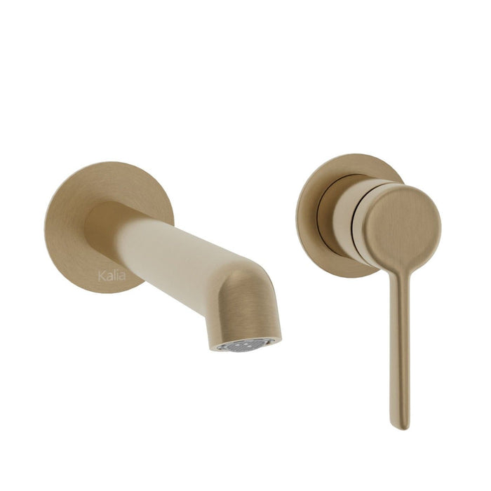 KALIA- ELVA Wallmount lavatory faucet with drain and overflow (4 Colors available)