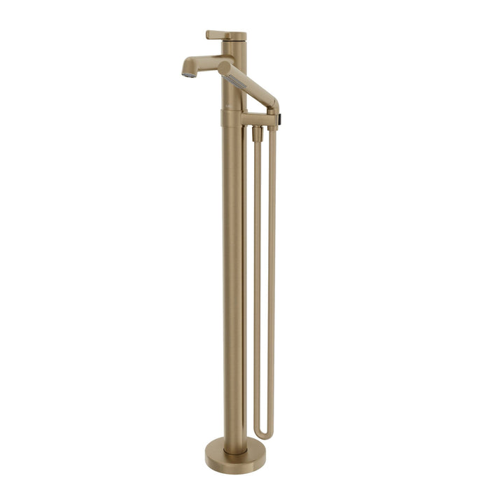 KALIA- ELVA Floormount tub filler with handshower - Rough-in included(4 Colors available)