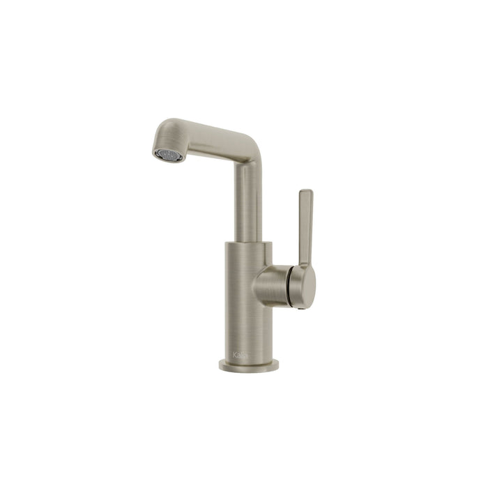 KALIA- ELVA Single hole lavatory faucet with side handle with push drain and overflow (4 finish available)