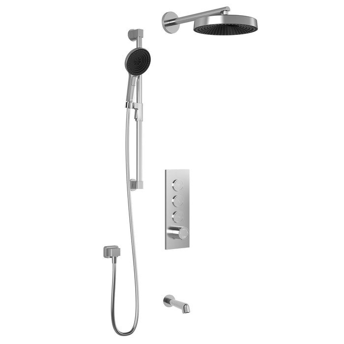 KALIA- ELVA TB3 PREMIA : AQUATONIK™ T/P Push-Button Shower System with Wallarm(4 Colors available)
