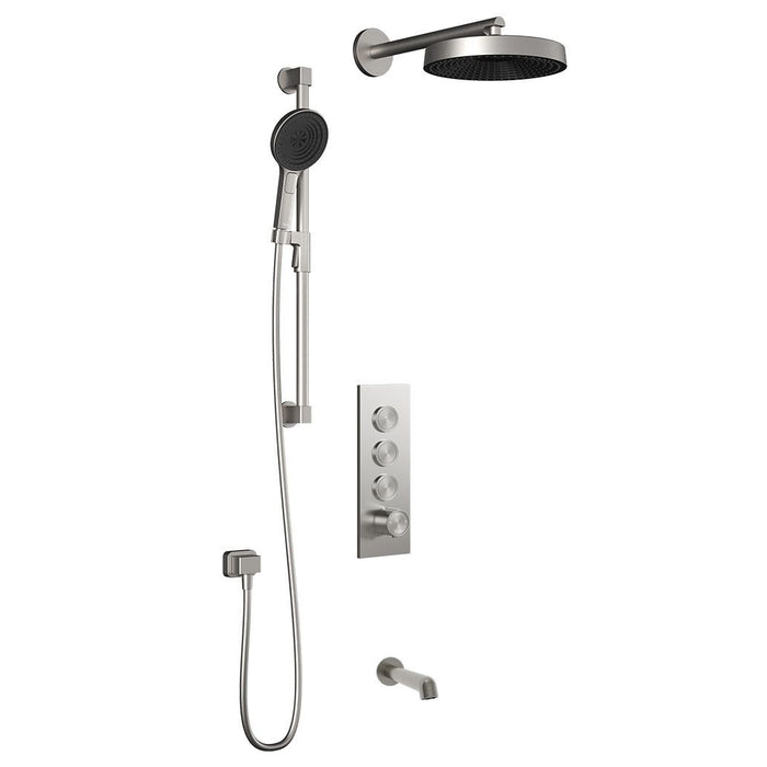 KALIA- ELVA TB3 PREMIA : AQUATONIK™ T/P Push-Button Shower System with Wallarm(4 Colors available)
