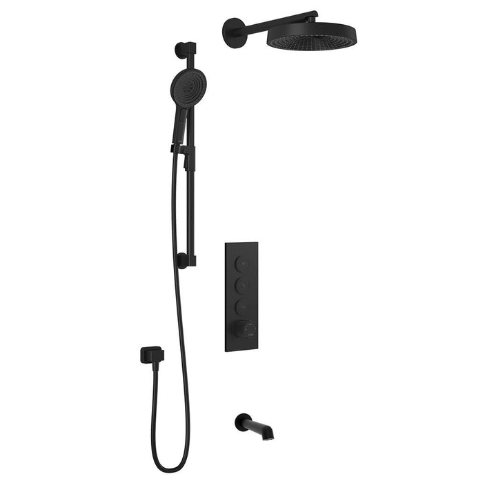 KALIA- ELVA TB3 PREMIA : AQUATONIK™ T/P Push-Button Shower System with Wallarm(4 Colors available)