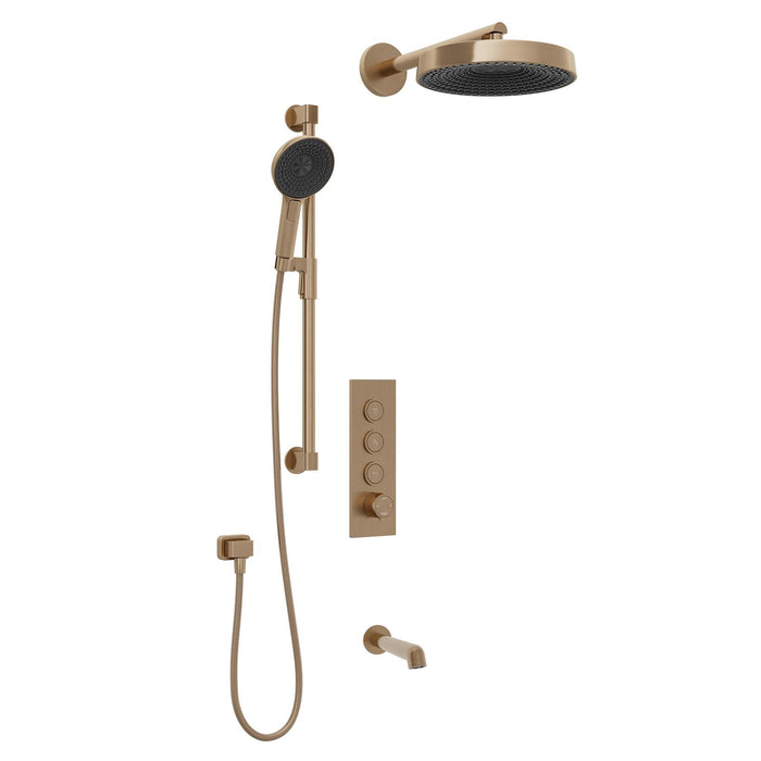 KALIA- ELVA TB3 PREMIA : AQUATONIK™ T/P Push-Button Shower System with Wallarm(4 Colors available)