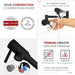 STYLISH-ASTI Wall Mount Pot Filler Folding Stretchable with Single Hole Two Handles -MATT BLACK - Construction Commodities Supply Inc.