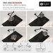 STYLISH-ASTI Wall Mount Pot Filler Folding Stretchable with Single Hole Two Handles -MATT BLACK - Construction Commodities Supply Inc.