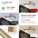 STYLISH-ASTI Wall Mount Pot Filler Folding Stretchable with Single Hole Two Handles -BRUSHED GOLD - Construction Commodities Supply Inc.