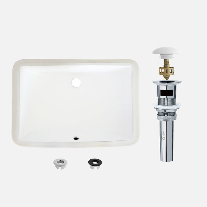 Stylish - 21'' SHARP P-203D Undermount Sink with Overflow