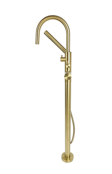 KODAEN-F71106, Brushed Gold Thermostatic Free standing Bathtub Faucet