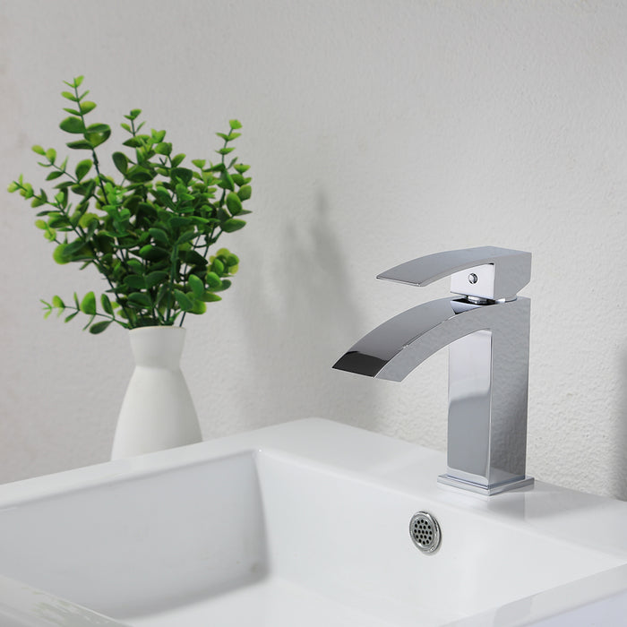 Lily - 60" Single Sink, White , Solid Wood Modern Bathroom Vanity, White Quartz Countertop + FREE FAUCET TODAY