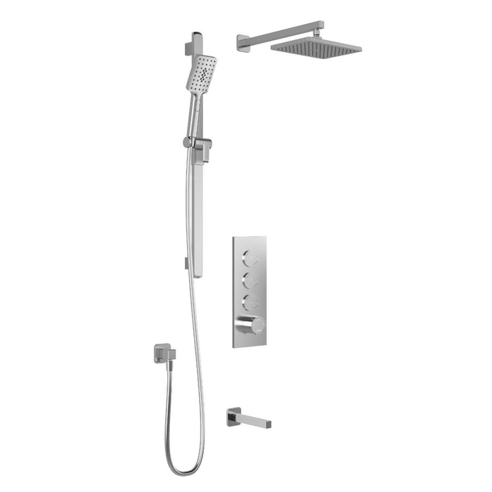 KALIA - SQUAREONE TB3 SHOWER SYSTEMS WITH WALL ARM - CHROME