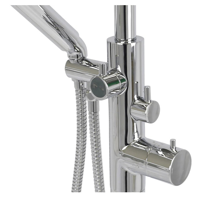 KODAEN-F71106, Chrome Thermostatic Free standing Bathtub Faucet