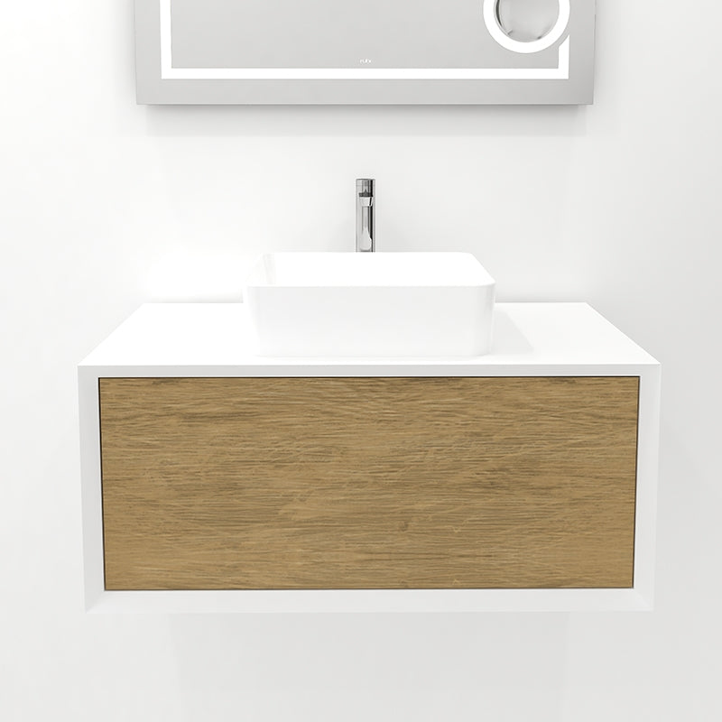 36" Wall Mount Bathroom Vanity