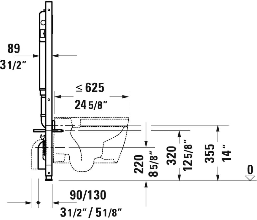 Duravit D-neo Wall Hung Toilet (FULL SET )