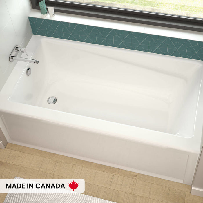 MAAX EXHIBIT 30 x 60 ,Skirted Bathtub Left Side Drain White ** BPICK UP IN STORE ONLY **