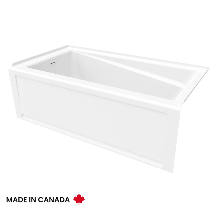 MAAX EXHIBIT 30 x 60 ,Skirted Bathtub Left Side Drain White ** BPICK UP IN STORE ONLY **