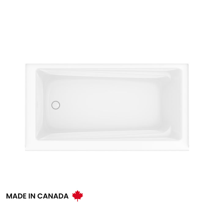 MAAX EXHIBIT 30 x 60 ,Skirted Bathtub Left Side Drain White ** BPICK UP IN STORE ONLY **
