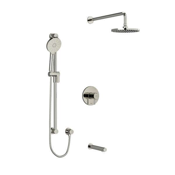 Riobel- Riu, KIT1345RUTM , 3-way system with hand shower, shower head & Tub Spout (Rough-in valve Included)