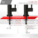STYLISH-LODI Single Handle Cold Water Tap - MATT BLACK - Construction Commodities Supply Inc.