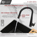 STYLISH-SIENA K-135 Pull-Down Kitchen Faucet -Black - Construction Commodities Supply Inc.