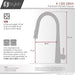 STYLISH-SIENA K-135 Pull-Down Kitchen Faucet - Stainless Steel - Construction Commodities Supply Inc.
