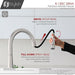 STYLISH-SIENA K-135 Pull-Down Kitchen Faucet - Chrome - Construction Commodities Supply Inc.