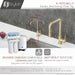 STYLISH-MELFI Single Handle Cold Water Tap - BRUSHED GOLD - Construction Commodities Supply Inc.