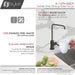 STYLISH-MELFI Single Handle Cold Water Tap - MATT BLACK - Construction Commodities Supply Inc.