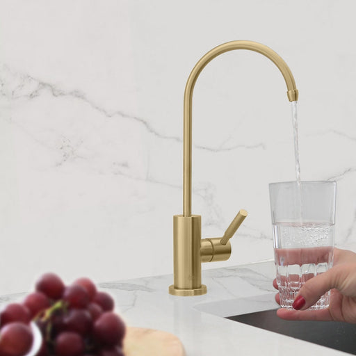STYLISH-LODI Single Handle Cold Water Tap - BRUSHED GOLD - Construction Commodities Supply Inc.