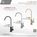 STYLISH-LODI Single Handle Cold Water Tap - BRUSHED GOLD - Construction Commodities Supply Inc.