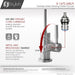 STYLISH-MELFI Single Handle Cold Water Tap - STAINLESS STEEL - Construction Commodities Supply Inc.