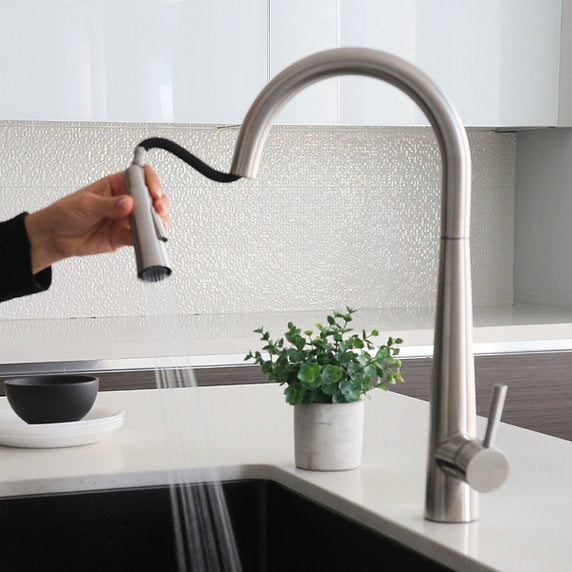 STYLISH-SIENA K-135 Pull-Down Kitchen Faucet - Stainless Steel - Construction Commodities Supply Inc.