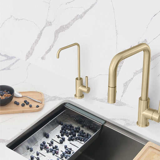 STYLISH-MELFI Single Handle Cold Water Tap - BRUSHED GOLD - Construction Commodities Supply Inc.