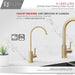 STYLISH-LODI Single Handle Cold Water Tap - BRUSHED GOLD - Construction Commodities Supply Inc.
