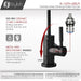 STYLISH-MELFI Single Handle Cold Water Tap - MATT BLACK - Construction Commodities Supply Inc.