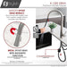 STYLISH-SIENA K-135 Pull-Down Kitchen Faucet - Stainless Steel - Construction Commodities Supply Inc.