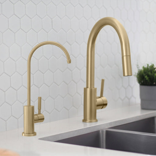 STYLISH-LODI Single Handle Cold Water Tap - BRUSHED GOLD - Construction Commodities Supply Inc.