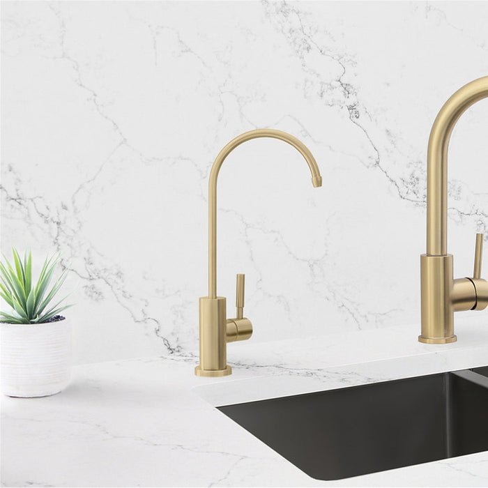 STYLISH-LODI Single Handle Cold Water Tap - BRUSHED GOLD - Construction Commodities Supply Inc.
