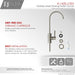 STYLISH-LODI Single Handle Cold Water Tap - STAINLESS STEEL - Construction Commodities Supply Inc.