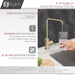 STYLISH-MELFI Single Handle Cold Water Tap - BRUSHED GOLD - Construction Commodities Supply Inc.