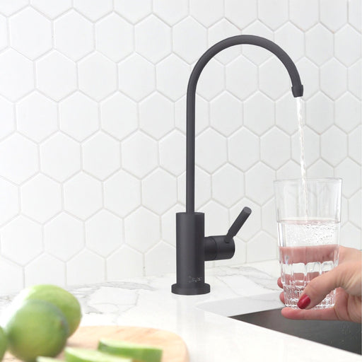 STYLISH-LODI Single Handle Cold Water Tap - MATT BLACK - Construction Commodities Supply Inc.