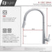 STYLISH-SIENA K-135 Pull-Down Kitchen Faucet - Chrome - Construction Commodities Supply Inc.